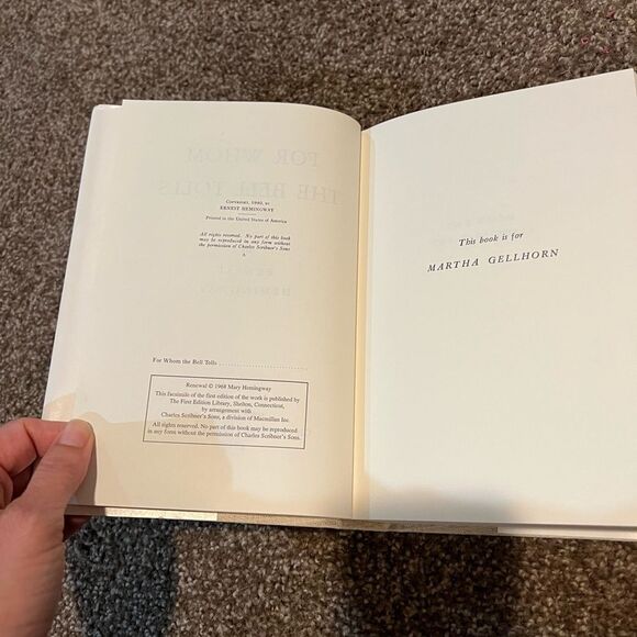 FOR WHOM THE BELL TOLLS Ernest
Hemingingway Good Condition! - Picture 9 of 13